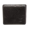 Image 1 : Louis Vuitton Black Taiga Leather Square Coin Case
