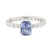 Image 2 : 2.84 ctw Sapphire and Diamond Ring - 14KT White Gold