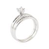 Image 4 : 0.65 ctw Diamond Wedding Set - 14KT White Gold