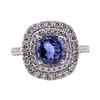 Image 1 : 3.10 ctw Sapphire and Diamond Ring - Platinum