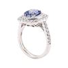 Image 4 : 3.10 ctw Sapphire and Diamond Ring - Platinum
