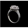 Image 4 : 14KT White Gold 1.35 ctw Diamond Ring