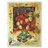 Image 1 : Sergey Kovrigo, "Red Bouquet" Hand Signed Limited Edition Serigraph with Letter