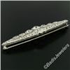 Image 7 : Art Deco Platinum 6.00 ctw Old European and Mine Cut Diamond Filigree Brooch