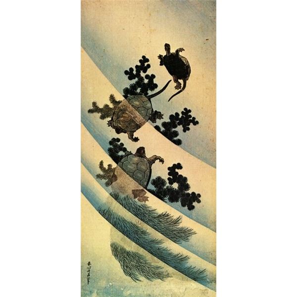 Hokusai - Turtles