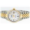 Image 5 : Rolex Mens 2 Tone Mother Of Pearl Diamond Oyster Perpetual Datejust 36MM