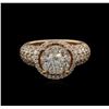 Image 2 : 3.01 ctw Diamond Ring - 14KT Rose Gold