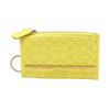 Image 1 : Coach Neon Yellow Canvas Small Cardholder Wallet