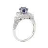 Image 4 : 2.09 ctw Sapphire and Diamond Ring - 18KT White Gold