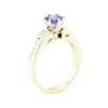 Image 4 : 1.24 ctw Sapphire And Diamond Ring - 14KT Yellow Gold