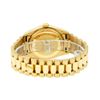Image 8 : Rolex Mens 18K Yellow Gold Silver Diamond Quickset President Wristwatch With Rol
