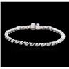 Image 1 : 14KT White Gold 2.23 ctw Diamond Tennis Bracelet