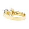Image 3 : 1.00 ctw Blue Sapphire and Diamond Ring - 14KT Yellow Gold