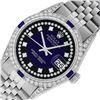 Image 7 : Rolex Mens Stainless Steel Diamond Lugs Blue Vignette & Sapphire Datejust Wristw