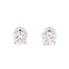 Image 1 : 1.00 ctw Diamond Stud Earrings - 14KT White Gold