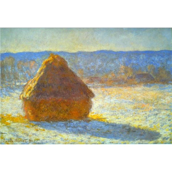 Claude Monet - Haystacks in Snow