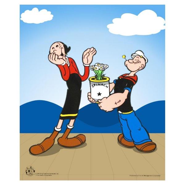 "Popeye Spinach" Limited Edition Popeye Sericel with Official King Features Synd