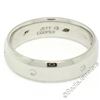 Image 6 : Men's Jeff Cooper Platinum 0.12 ctw Round Diamond 5.8mm Beveled Band Ring