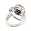 Image 3 : 3.33 ctw Black Diamond and Diamond Ring - 18KT White Gold
