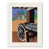 Image 1 : Armond Fields (1930-2008), "Wagon Wheel" Limited Edition Hand Pulled Original Se