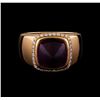 Image 2 : Fred of Paris Pain De Sucre Amethyst and Diamond Ring - 18KT Pink Gold