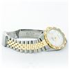 Image 9 : Rolex Mens 2 Tone MOP Roman Pyramid Diamond Bezel Datejust Wristwatch