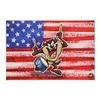 Image 1 : Looney Tunes, "Patriotic Series: Taz" Numbered Limited Edition on Canvas with CO