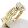 Image 3 : 14k Yellow Gold 0.30 ctw Round Diamond & Dual Row Channel Accent Engagement Ring