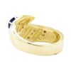 Image 3 : 1.20 ctw Blue Sapphire And Diamond Ring - 14KT Yellow Gold