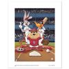 Image 1 : "At the Plate (Cardinals)" Numbered Limited Edition Giclee from Warner Bros. wit