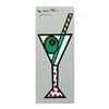 Image 1 : Romero Britto "Silver Martini" Hand Signed Limited Edition Giclee on Canvas; Aut