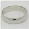 Classic Unisex 14K White Gold 5.0mm Domed Polished Comfort Fit Wedding Band Ring