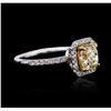 14KT White Gold 1.53 ctw SI-1/U-V Diamond Ring
