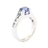Image 4 : 2.05 ctw Sapphire and Diamond Ring - 14KT White Gold