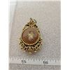 Image 2 : Vintage 2 sided gold plated pendant