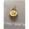 Image 3 : Vintage 2 sided gold plated pendant