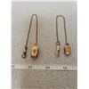 Image 1 : 2 gold filled pocket watch fobs
