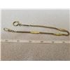 Image 1 : 1 - 12" gold plated pocket watch chain