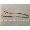 Image 2 : 1 - 12" gold plated pocket watch chain