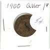 Image 1 : 1900 Q.V. large 1¢ coin