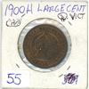 Image 1 : 1900H Q.V. large 1¢ coin