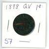 Image 1 : 1898 Q.V. large 1¢ coin