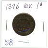 Image 1 : 1896 Q.V. large 1¢ coin