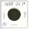 Image 1 : 1888 Q.V. large 1¢ coin