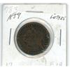 Image 2 : 1859 Q.V. large 1¢ coin