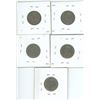 Image 2 : 5 Cdn 5¢ coins - (2) 1934/35 (2) 1936 (1) 1939