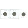 Image 2 : 3 Cdn 5¢ coins - 1927, 28, 29