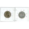 Image 2 : 2 silver 25¢ coins 1962, 63