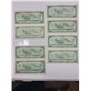 Image 2 : 8 1954 Canadian $1.00 bills