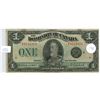 Image 1 : 1923 Dominion of Canada $1 large format bill